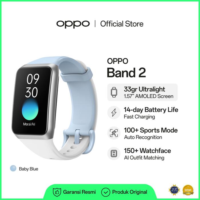 Gambar OPPO Band 2 (Garansi Resmi) - Biru dari OPPO Store Indonesia undefined Tokopedia