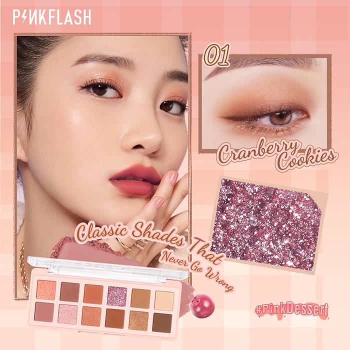 Gambar PINKFLASH PF E15 Pro Touch Eyeshadow Palette - Pink Flash Eye Shadow - PF E15 - #01 dari Debelleza Shop undefined Tokopedia