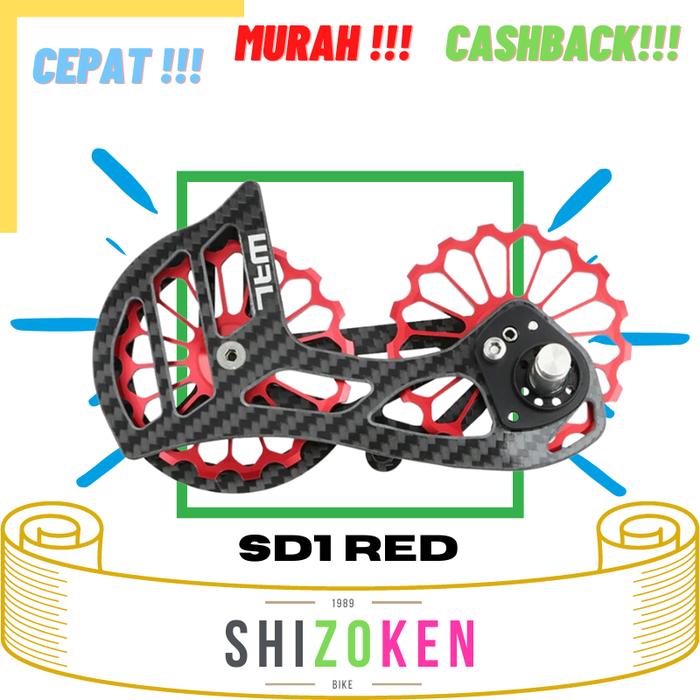 Gambar WAL OSPW Pulley Oversize Ceramic Bearing Tiagra 105 Ultegra Dura Ace - SD1 Merah dari Shizoken Bike undefined Tokopedia