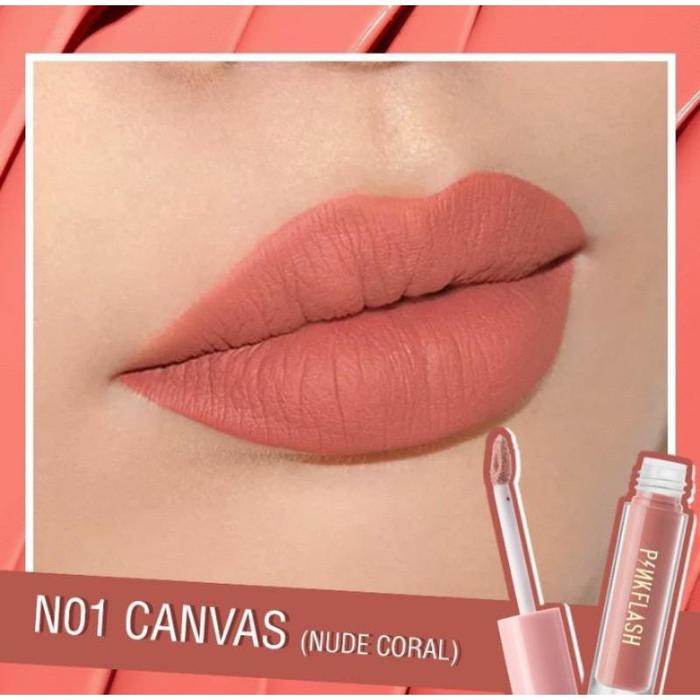 Gambar PINKFLASH Lasting Matte Lip Cream - BB01 dari MYU Cosmetic undefined 3 Tokopedia