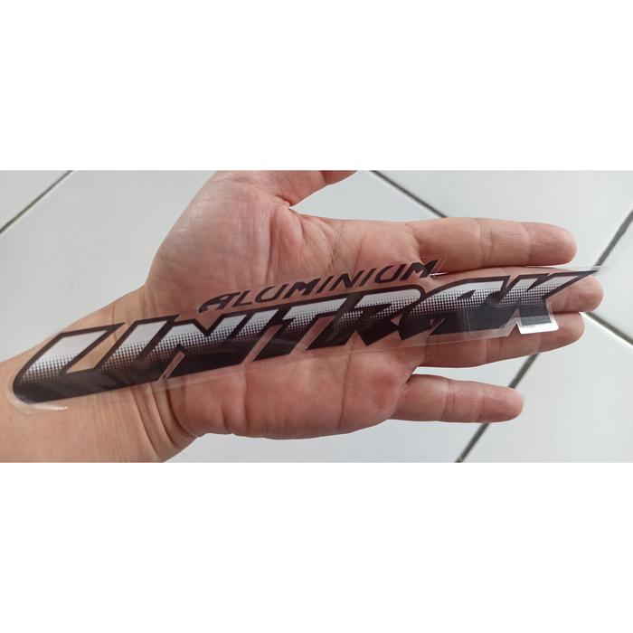 Jual stiker aluminium unitrack bahan transparan & vynil glossy - Kota ...