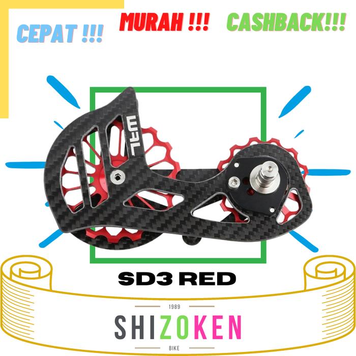 Gambar WAL OSPW Pulley Oversize Ceramic Bearing Tiagra 105 Ultegra Dura Ace - SD3 Merah dari Shizoken Bike undefined Tokopedia