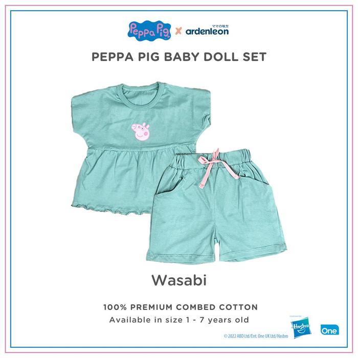 Gambar ARDENLEON Peppa Pig Setelan Anak Baby Doll Set - Wasabi, L (2-3 Yr) dari ARDENLEON undefined Tokopedia