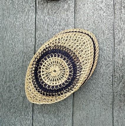 Gambar Peci Oval Rotan Khas Kalimantan - Biru dari Andingg undefined Tokopedia