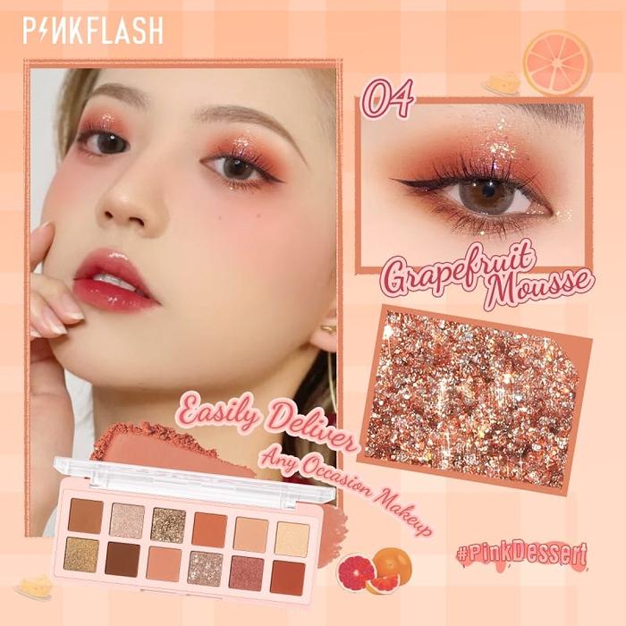 Gambar PINKFLASH PF E15 Pro Touch Eyeshadow Palette - Pink Flash Eye Shadow - PF E15 - #04 dari Debelleza Shop undefined Tokopedia