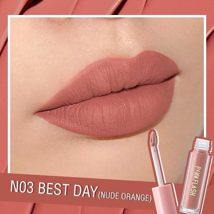 Gambar PINKFLASH Lasting Matte Lip Cream - BB01 dari MYU Cosmetic undefined 5 Tokopedia