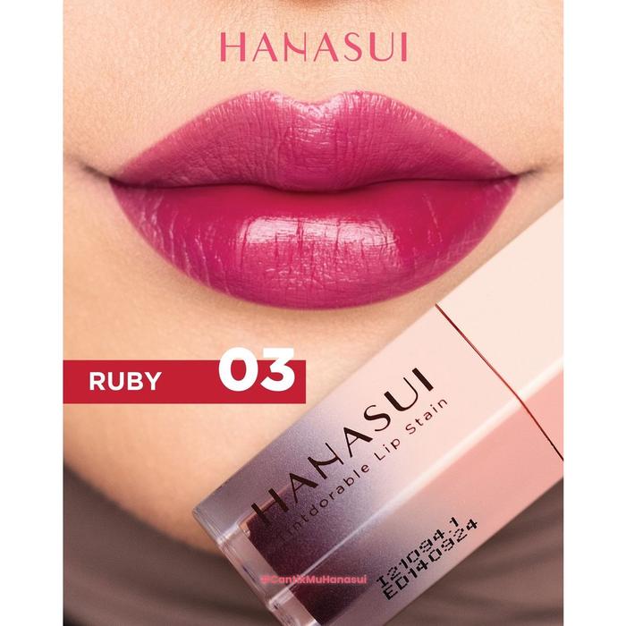 Gambar Hanasui Liptint / Tintdorable Lip Stain - 3. Ruby dari Echa Cosmetic undefined Tokopedia