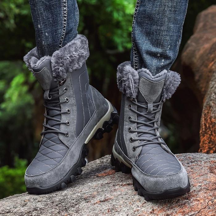 Jual Import Premium Sepatu Pria Musim Dingin Winter Snow Boots - Main Image