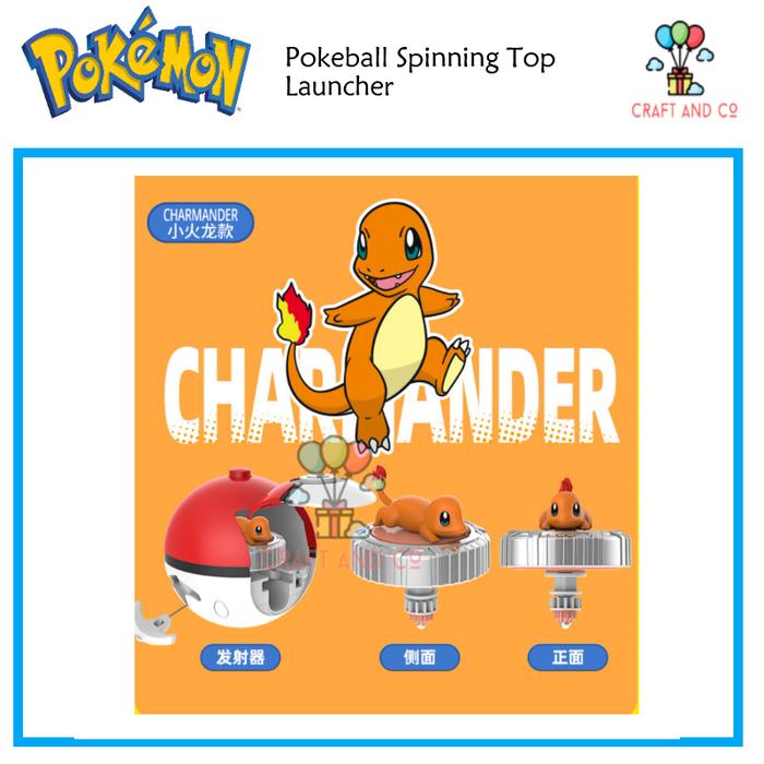 Gambar Pokemon Spinning Game Battle Pikachu/Eevee/Squirtle/Charmander/Mew - Charmander dari Craft and co indonesia undefined Tokopedia