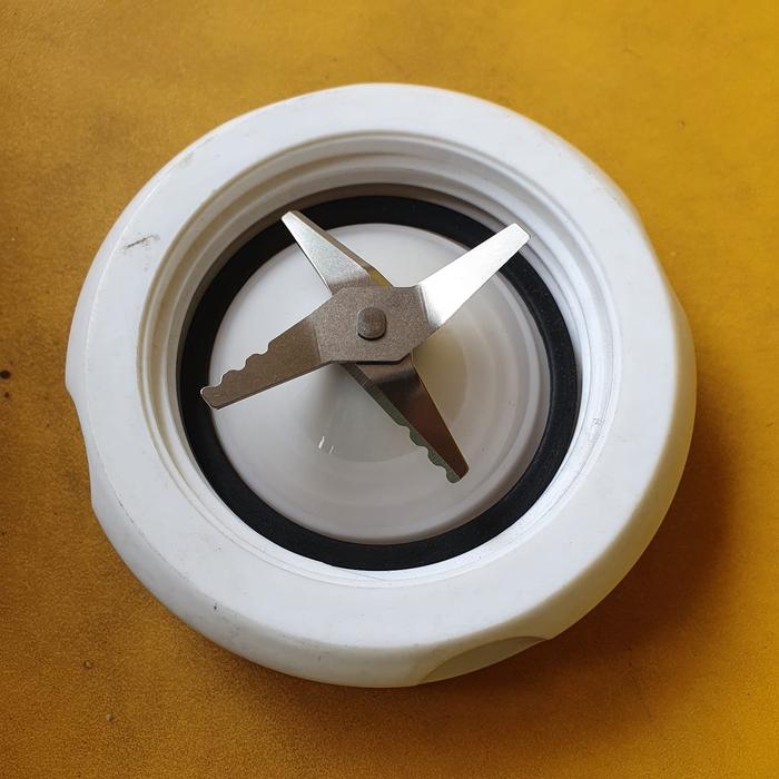 Gambar FULLSET PISAU + GELAS KACA BUMBU BLENDER PHILIPS HR 2815 2810 MODEL - MOUNTING DONAT dari angga djaya undefined Tokopedia