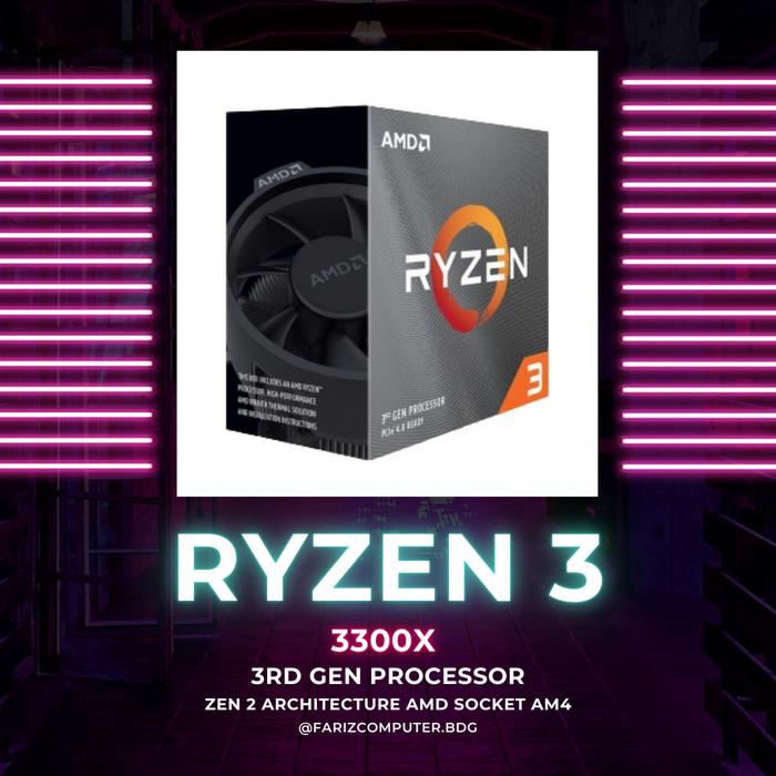 Wraith Stealth Amd Ryzen 3300x Processor Processor Ryzen 3300x