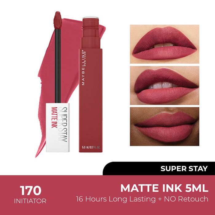Gambar MAYBELLINE Superstay Matte Ink Liquid Matte Lipstick Make Up - 170 initiator dari The Beauty Connection undefined Tokopedia