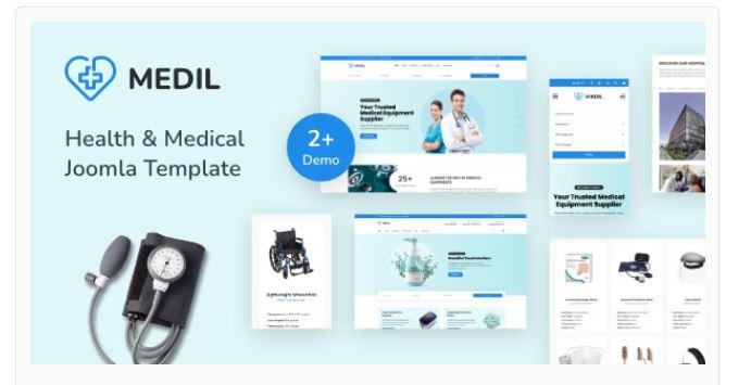 Gambar Medil Medical & Healthcare Bootstrap 5 Joomla 3 & 4 Template dari prime course undefined Tokopedia