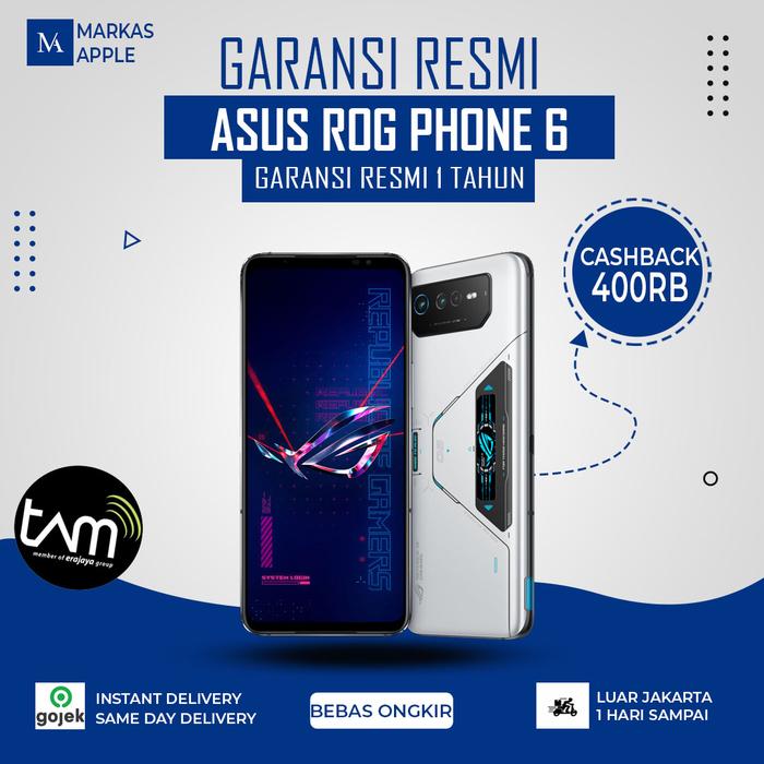 Gambar Asus ROG Phone 6 12/256gb Black Garansi resmi | 8/256gb 8GB 12GB - 8GB 256GB dari MARKAS APPLE undefined Tokopedia