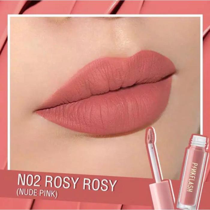 Gambar PINKFLASH Lasting Matte Lip Cream - BB01 dari MYU Cosmetic undefined 4 Tokopedia