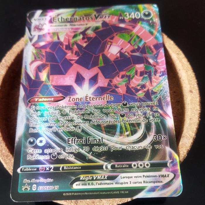 Gambar kartu pokemon langka ethernatos Vmax dari Satu Corner Shop undefined Tokopedia