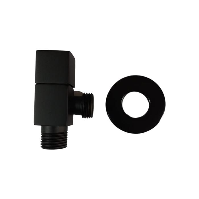 Gambar Stop kran jet shower closet stainless segi Hitam / stop kran toilet - Segi single dari chenpedia undefined Tokopedia