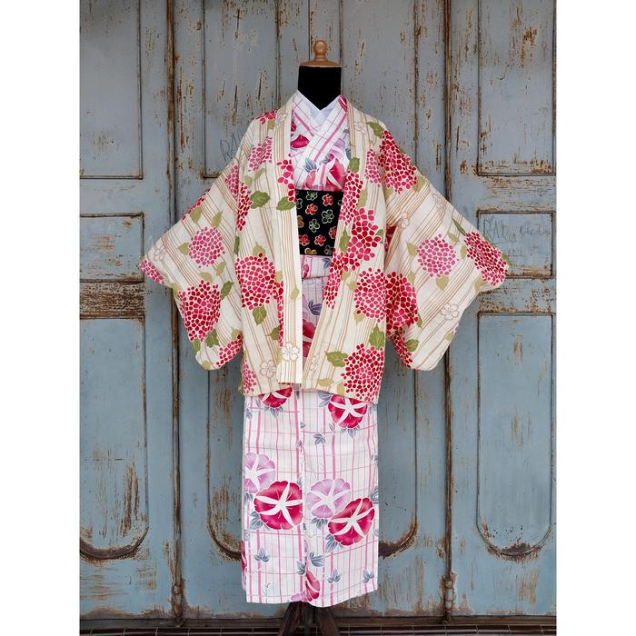 Gambar haori wanita yukata kimono jepang - bunga kecil 80 dari orenjichuu toko yukata undefined Tokopedia