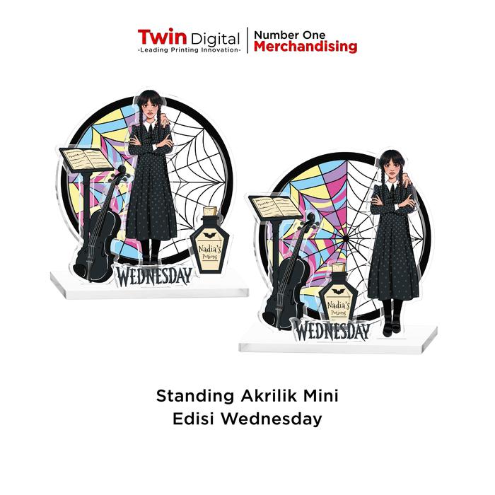Gambar Action Figure Standing Akrilik Mini Edisi Wednesday Print UV dari twindigital.id undefined Tokopedia