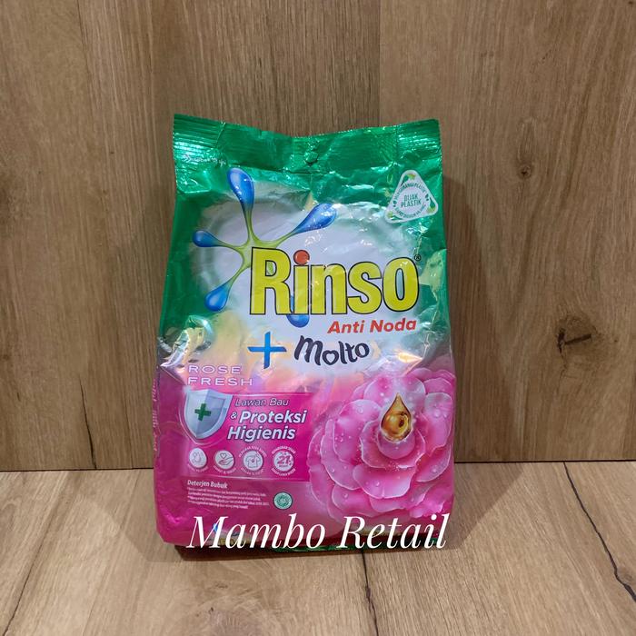 Gambar Rinso Detergent Bubuk 770gr | Rinso Deterjen Sabun Cuci Bubuk Bag 770g - Rose Fresh dari Mambo Retail undefined Tokopedia