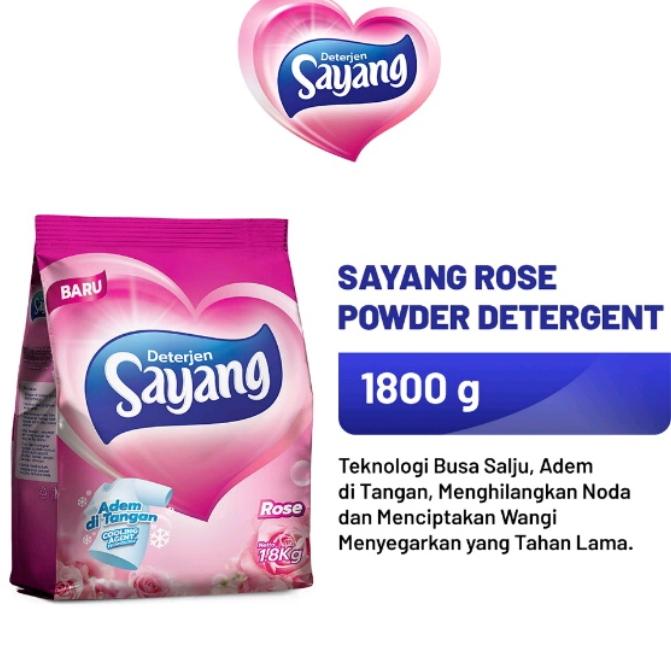 Gambar Sayang Powder Detergent 1800gr - Deterjen Original / Rose / Lavender - Rose, 800gr dari sertamart undefined Tokopedia