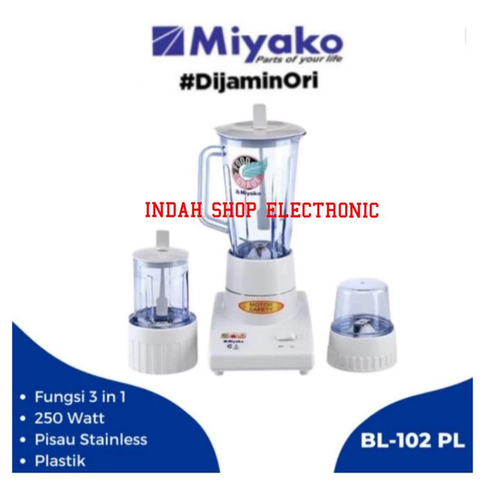Gambar Blender Miyako BL 102PL Gelas Plastik 3in1 - Yes Bubble warp dari Indah Shop Electronic undefined Tokopedia