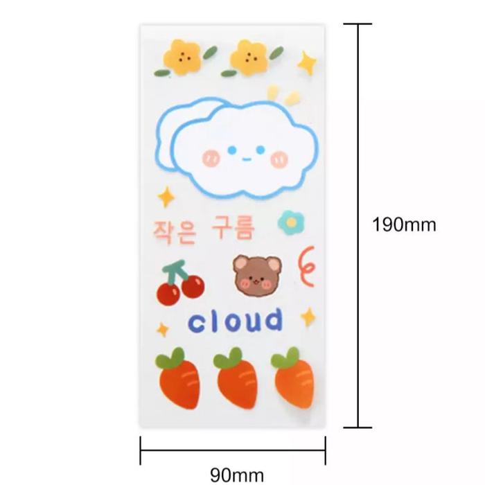 Gambar Kotak Pensil Korea Minimalis Pencil Case Aesthetic Tempat Pensil Box Plastik - Sticker D dari Lovely Koper undefined Tokopedia