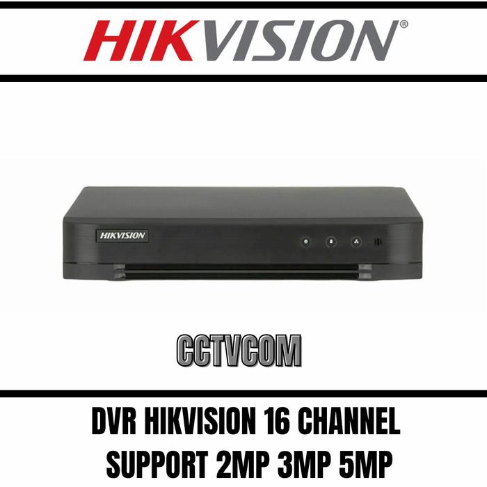 DVR 16 CHANNEL HIKVISION SUPPORT CAMERA 1MP 2MP 4MP 5MP HARDISK 500GB