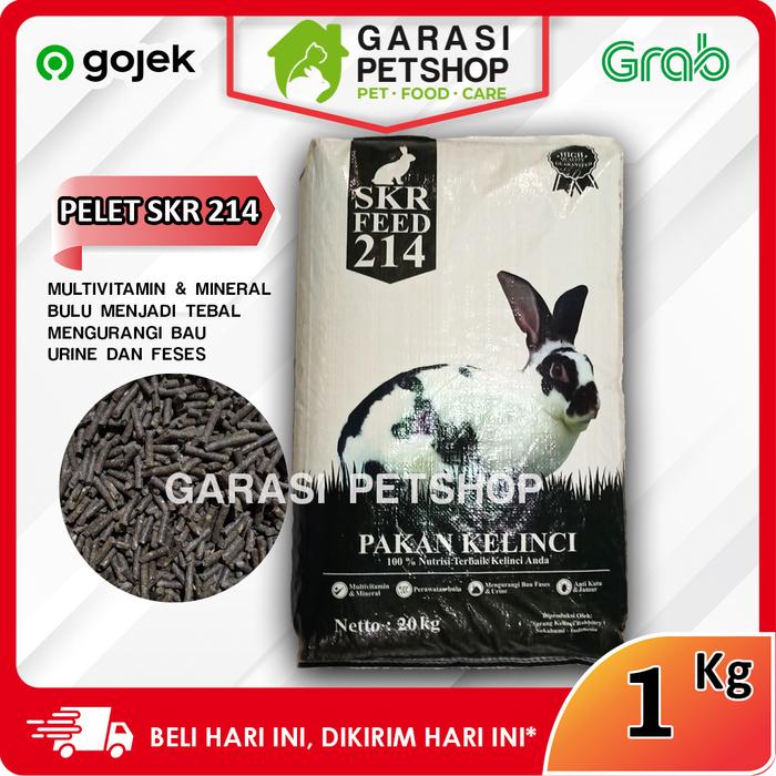 Gambar PELET KELINCI SKR 214 1 KG MAKANAN KELINCI SKR FEED 1 KG HIGH PROTEIN - 1 kg dari Garasi Petshop_NEW undefined Tokopedia