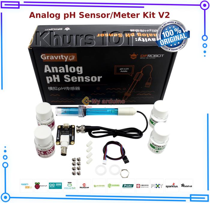 Gambar DFRobot : Analog pH Sensor / Meter Kit V2 Lab Grade with Calibration Solutions dari KHURS IOT undefined Tokopedia