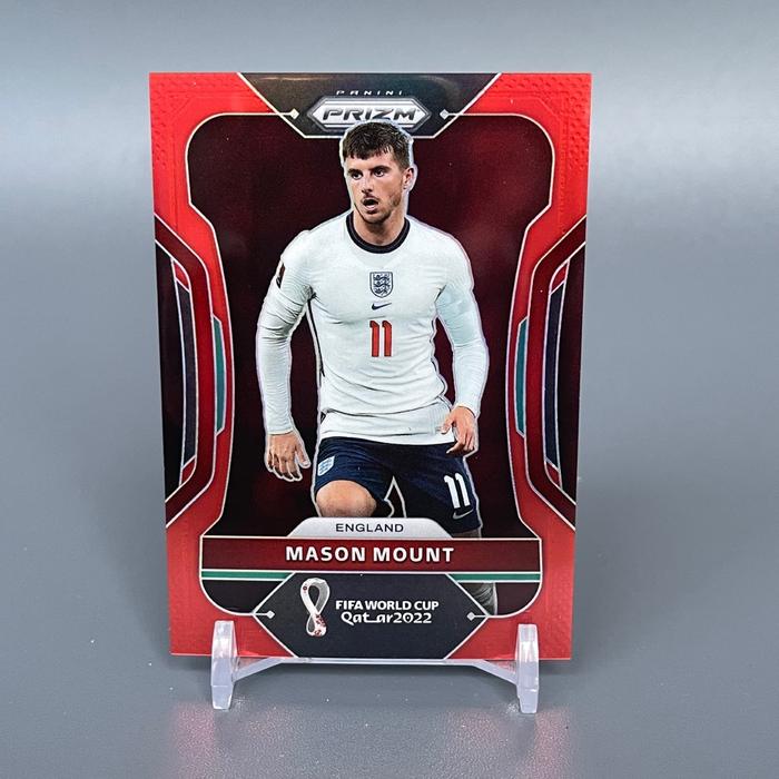 Gambar Kartu Bola Panini Prizm Soccer World Cup 2022 Red #/399 ( You Pick ) - Mason Mount dari sidehustles.id undefined Tokopedia