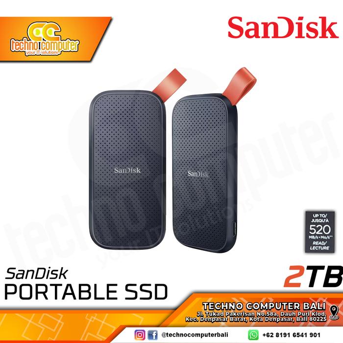 Gambar SSD EXTERNAL SANDISK PORTABLE SSD 2TB (SDSSDE30-2T00-G25) dari Techno Computer Bali undefined Tokopedia