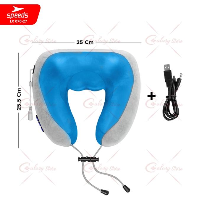 Gambar SPEEDS Bantal Pijat Leher Bentuk U Massage Neck Alat Pijat 070-27 - -27 LEHER BIRU dari Calary Toys undefined Tokopedia