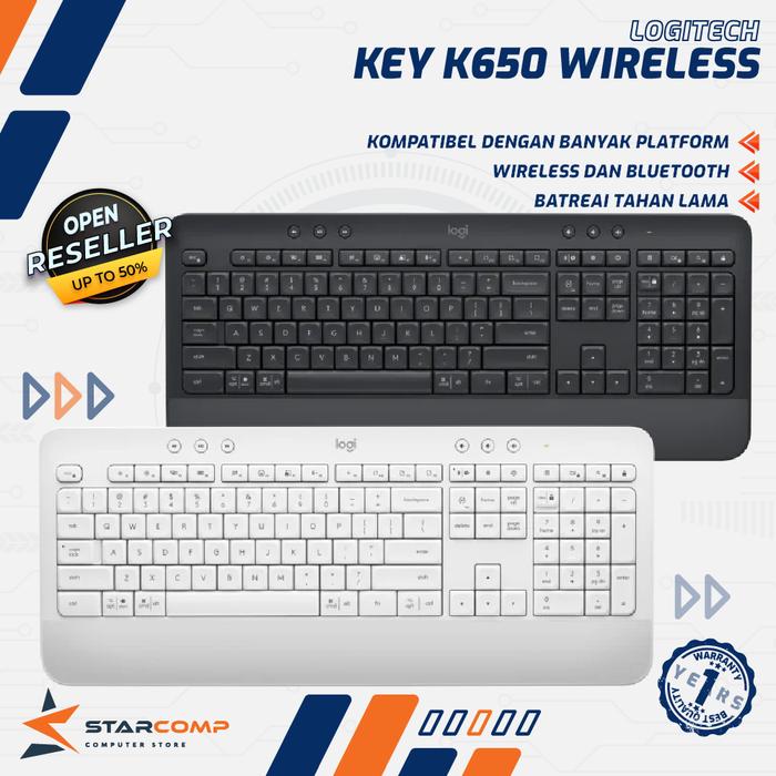 Gambar Logitech Signature K650 Keyboard Wireless Bluetooth Comfort dari Starcomp Origin undefined Tokopedia