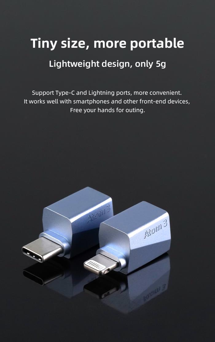 Jual Audirect Atom 3 Portable Dac Amp Usb-c Lightning To 3.5mm Jack ...