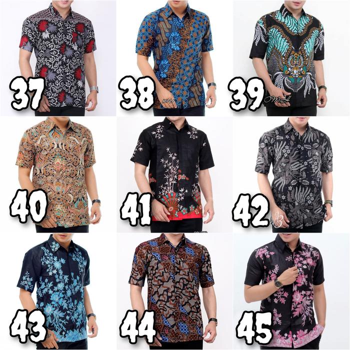 Gambar Kemeja Batik Pria Murah Lengan Pendek | Baju Batik Pria | Kemeja Pria - M, Pilih Kode dari BATIK MURAHJAYA undefined Tokopedia