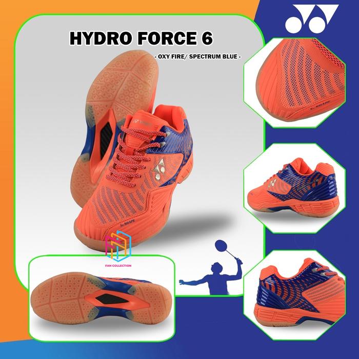 Gambar NEW YONEX HYDROFORCE 6 SEPATU BADMINTON ORIGINAL - OXY FIRE BLUE, 42 dari Fan Collection 01 undefined Tokopedia