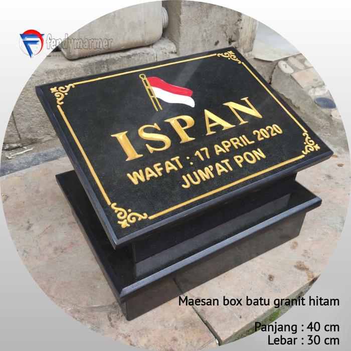 Gambar Maesan box batu granit hitam dari Fendy marmer undefined Tokopedia