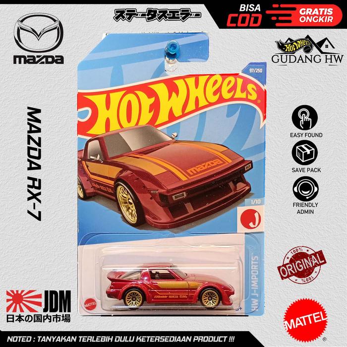 Jual HOT WHEELS 80 MAZDA RX7 - Merah - Kota Depok - GUDANG HW | Tokopedia