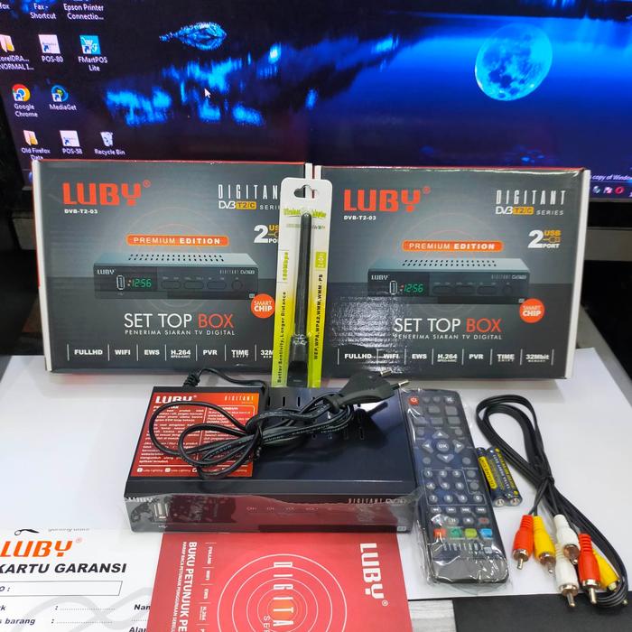 Gambar SET TOP BOX LUBY STB DVB-T2-03 Penerima Siaran TV Digital T2 01 02 - Luby 03+Dongle dari Kegembiraan Official undefined Tokopedia