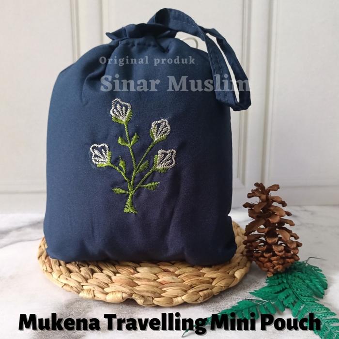 Gambar mukena dewasa traveling premium / mukena travel dewasa murah traveluna - navy/dark blue, tasbih dari GROSIR MUKENA TRAVELLING undefined Tokopedia