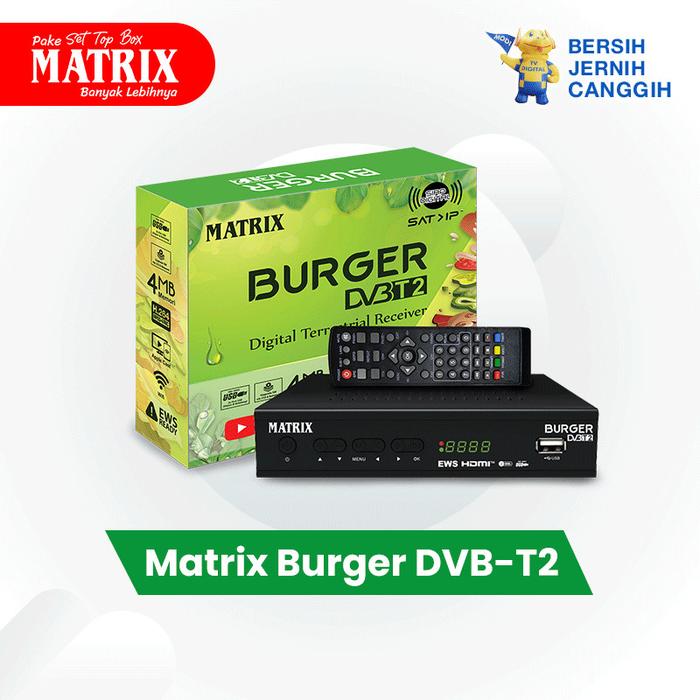 Gambar Set Top Box Matrix Burger Hijau STB DVB T2 HD Receiver TV Digital - Matrix Burger dari GarudaSelincah undefined Tokopedia