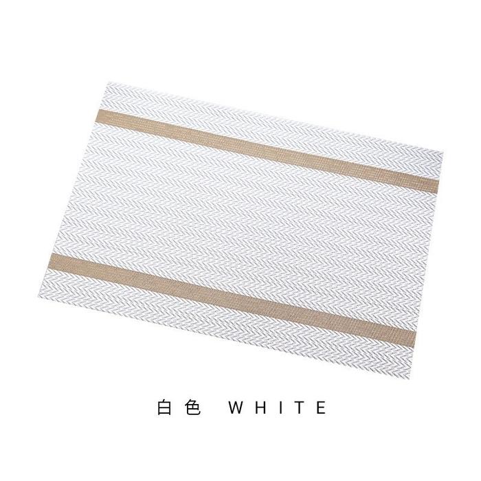 Gambar Tatakan Piring PVC Ringan Modern Minimalis Tahan Panas Table Mat - Putih dari Sejati Official Store undefined Tokopedia