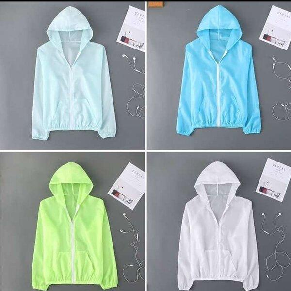 Gambar Jaket Wanita Transparan/Jaket Trend korea/Jaket Runing anti UV - Putih dari Kalayan undefined Tokopedia