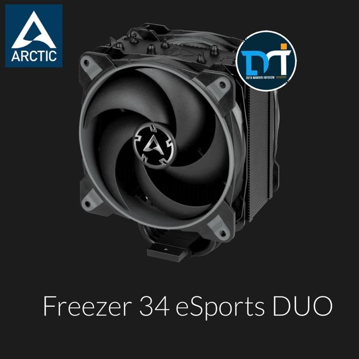 Gambar ARCTIC Freezer 34 eSports DUO - Dual Fan High Static Pressure PWM Air CPU Cooler for Intel & AMD - Grey-Black dari Duta Mandiri Infokom Kota Administrasi Jakarta Pusat Tokopedia