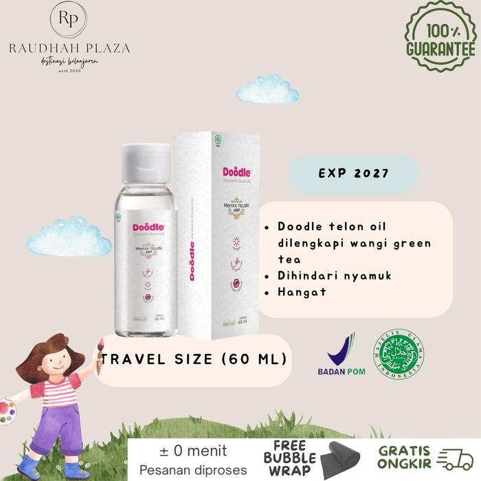 Gambar DOODLE TELON OIL Minyak Telon Doodle Green Tea Untuk Bayi & Anak BPOM - 60 mL dari Raudhah Plaza undefined Tokopedia