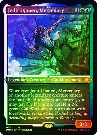 Gambar Magic the Gathering MTG - Jedit Ojanen, Mercenary (DMC) - FOIL ETCHED dari allsecond shops 77 undefined Tokopedia