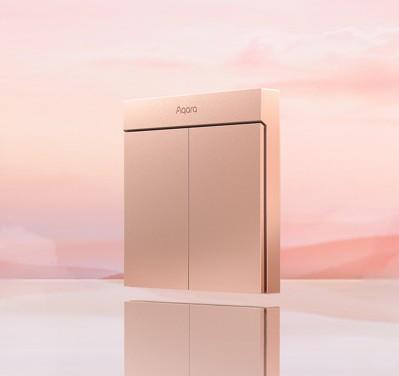 Gambar AQARA Smart Wall Switch Series - H1M PINK, SINGLE dari Bram Com undefined Tokopedia