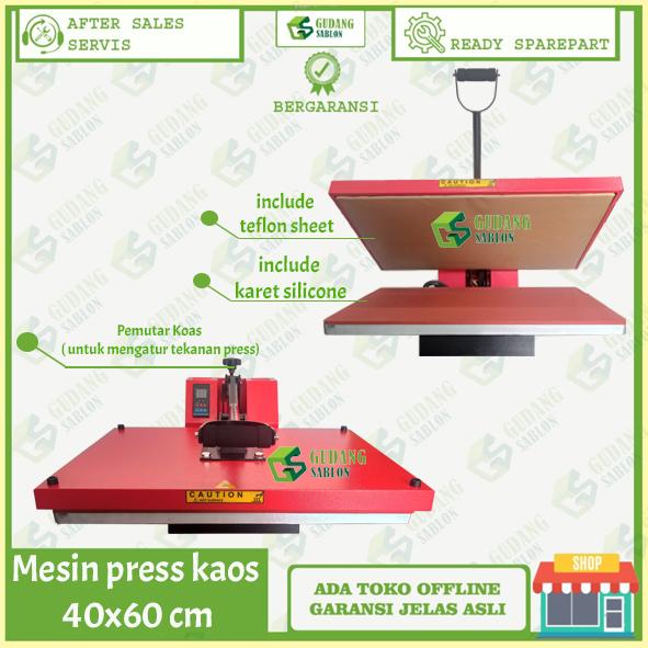Gambar Mesin Press Kaos SLIDING 40x60 / Hot press Sliding - Standar 40x60 dari GUDANG SABLON DIGITAL undefined Tokopedia