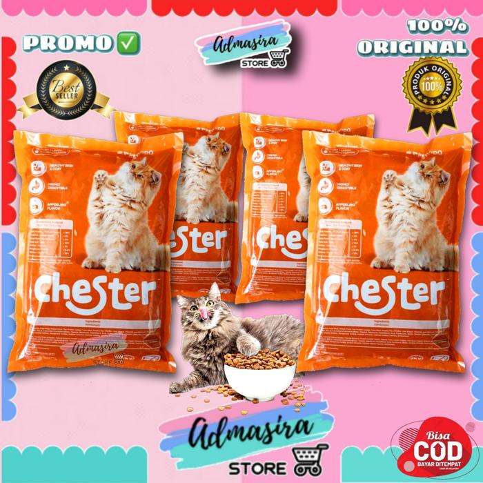 Gambar Makanan KUCING BOLT 1kg Tuna ikan dan donat cat dry food pakan kering - CHESTER 1KG dari ajisera.admasira undefined Tokopedia